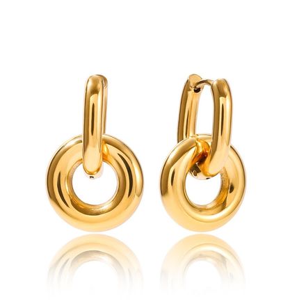 Boucles D'oreilles Plaqué Or Ogn114-1 thumbnail 1