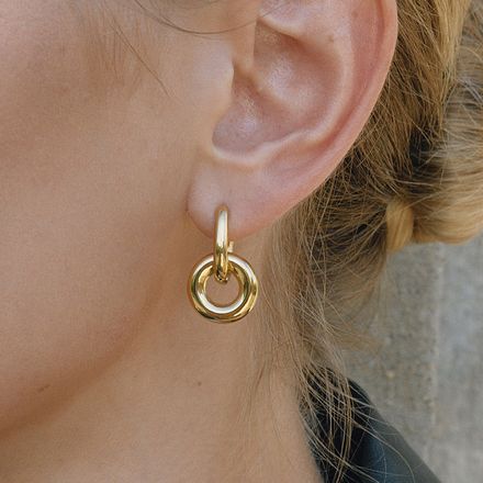 Boucles D'oreilles Plaqué Or Ogn114-1 thumbnail 2