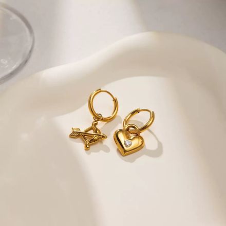 Boucles D'oreilles Plaqué Or Ogn120 thumbnail 3
