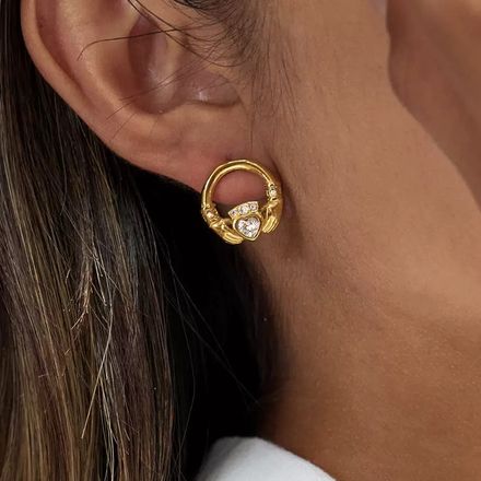 Boucles D'oreilles Plaqué Or Ogn125 thumbnail 3