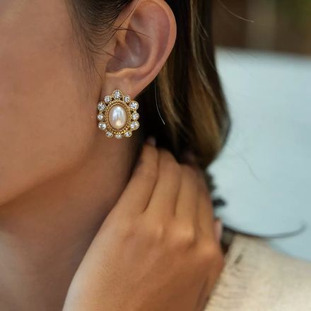 Boucles D'oreilles Plaqué Or Ogn130 thumbnail 4