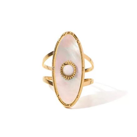 Bague Plaqué  Or Rgn050 thumbnail 1