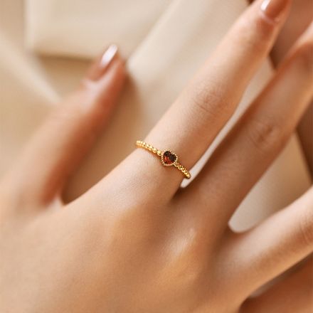 Bague Plaqué  Or Rgn063-1 thumbnail 2