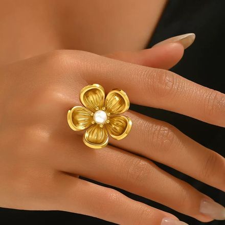 Bague Plaqué  Or Rgn070 thumbnail 3