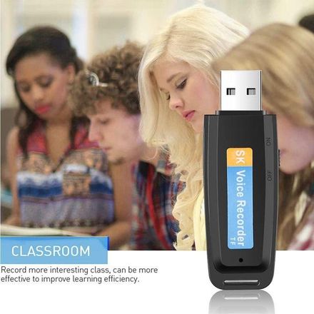 Mini Enregistreur Vocal Numérique Hd Rechargeable Par Usb thumbnail 1
