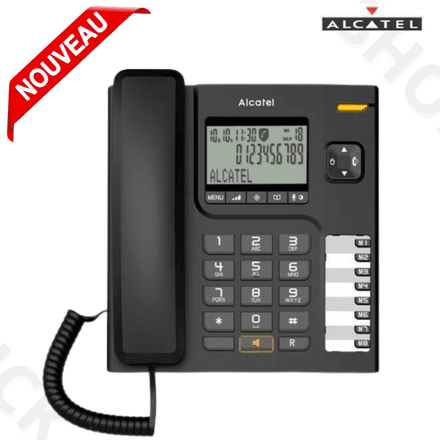 Téléphone Filaire T76 Fonction Mains Libres Écran Lcd Noir thumbnail 2