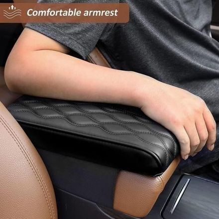 Accoudoir De Voiture En Cuir, Coussin De Protection Pour Console Centrale thumbnail 1