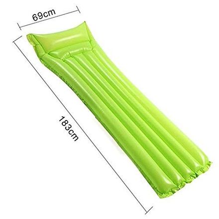 Matelas Gonflable De Natation Avec Repose-tête, Pour Plage Et Piscine thumbnail 2
