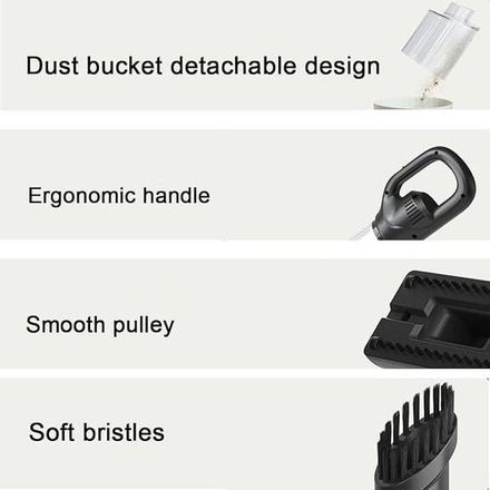 Aspirateur Portatif Sans Fil Rechargeable, Haute Puissance Et Compact thumbnail 3
