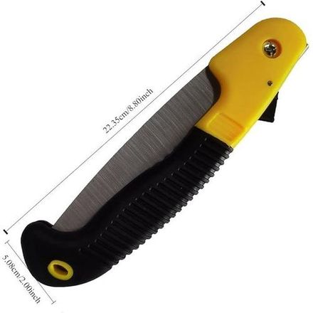 Scie D'élagage Pliable 180 Mm, Scie À Main Sécurisée Avec Poignée Antidérapante Pour Jardin Et Extérieur thumbnail 2