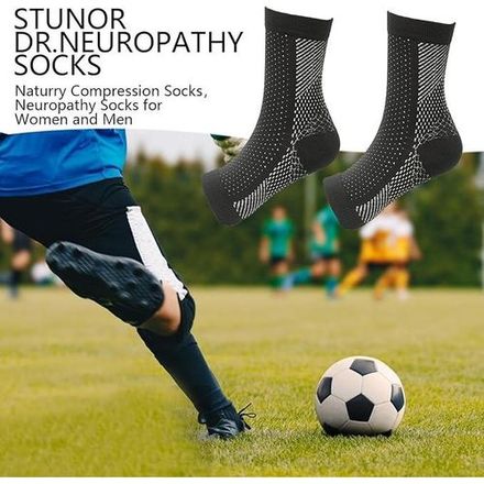 1 Paire Chaussettes Anti-fatigue À Compression Graduée thumbnail 4