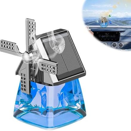 Désodorisant De Voiture Avec Moulin À Vent, Désodorisant À Énergie Solaire thumbnail 2