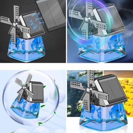 Désodorisant De Voiture Avec Moulin À Vent, Désodorisant À Énergie Solaire thumbnail 4