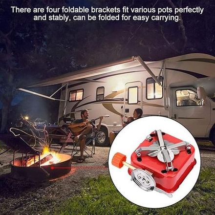 Réchaud À Gaz Portable, Brûleur À Butane Pliable Pour Camping Et Pique-nique thumbnail 3