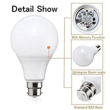 Lampe Led Rgb À Changement De Couleur, Ampoule Avec Télécommande thumbnail 1