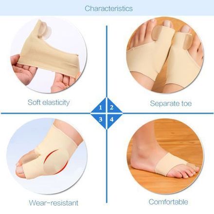 Correcteur D'oignon Et Attelle Orthopédique, Protecteur D'orteils En Gel, 1paire thumbnail 3