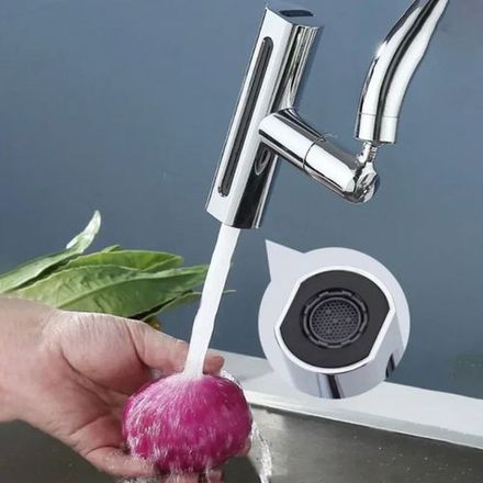 Robinet Pivotant À 360° Économie D'eau Et Confort Pour Cuisine, Robinet Lavabo thumbnail 4