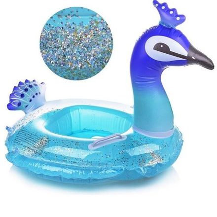 Bouée De Natation Gonflable Pour Enfants, Paon De Natation, Flotteur De Piscine thumbnail 3