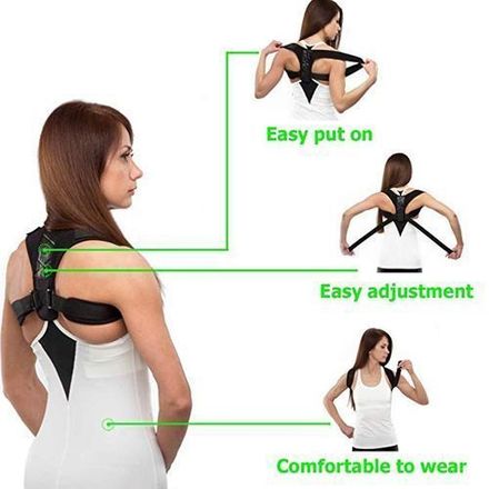 Correcteur De Posture Médical Réglable De Dos Et Épaule, Ceinture D'arrière thumbnail 3