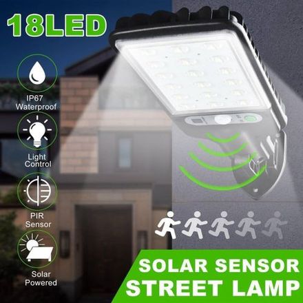 Projecteur Solaire Led Extérieur Avec Détecteur De Mouvement Et Télécommande, Luminaire Extérieur Intelligent Pour Jardin thumbnail 4