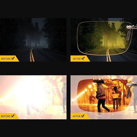 Lunettes De Conduite Hd Vision – Verres Jaunes Anti-éblouissement & Uv400, Sécurité Jour Et Nuit, Unisexe thumbnail 2