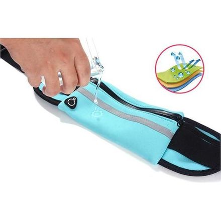Sac Banane Étanche Avec Coque Pour Téléphone, Ceinture De Sport Pour Cyclisme Et Running, Blue thumbnail 2