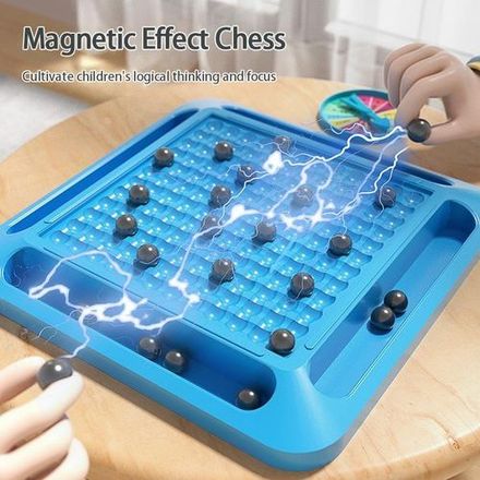 Jeu D'échecs Magnétique, Échiquier Portable Avec Effet Magnétique thumbnail 2