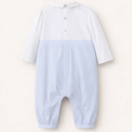 Barboteuse Élégance Bleu Ciel – Bébé Garçon thumbnail 2