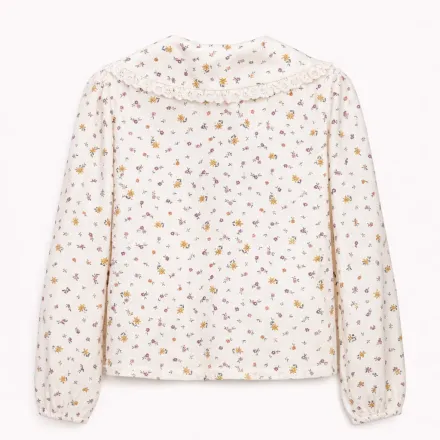 Blouse Fleurie À Col Volanté – Fille thumbnail 1