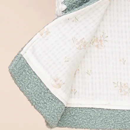 Gilet Bébé Sans Manches En Tissu Bouclette thumbnail 3