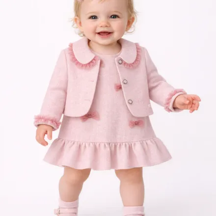 Ensemble Bébé Élégant – Robe & Veste Assortie thumbnail 4