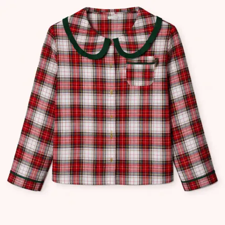 Ensemble Pyjama Fille À Carreaux – Style Classique & Confort thumbnail 4