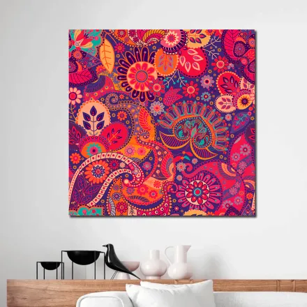 Tableau Vivid Mosaic – Art Floral thumbnail 1