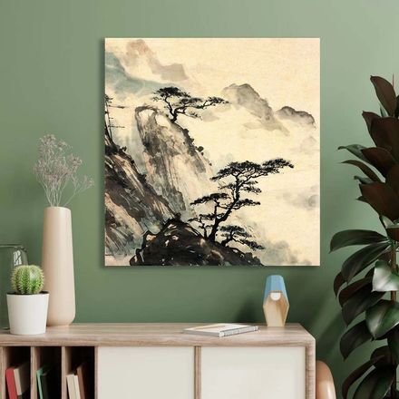 Tableau Misty Peaks – Voyage Artistique thumbnail 3