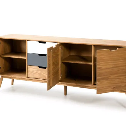 Cusco Buffet Avec 3 Portes Et 3 Tiroirs 171 Cm thumbnail 3