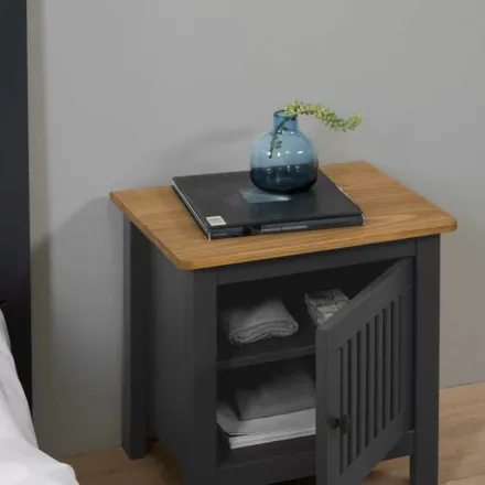 Bruna Table De Chevet Gris thumbnail 1