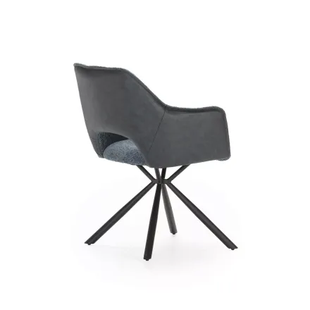Mariel Fauteuil De Salle A Manger - Bleu thumbnail 4