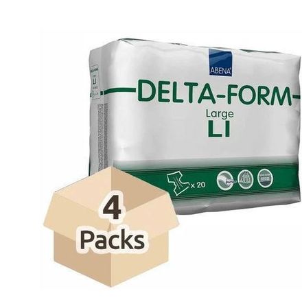 Couche Adulte - Delta Form L1 - Carton De 4 Paquets (80 Unités) thumbnail 2