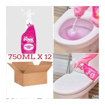Nettoyant Moussant Miracle Salle De Bain( 750 Ml X 12 )- Élimine Calcaire Et Saletés, Finition Brillante Et Fraîche thumbnail 1