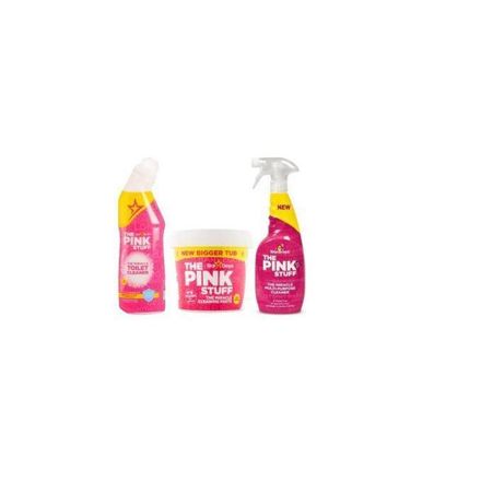 Pack Stardrops Ultra Pinkstuff - Pâte Nettoyante 850 Grammes + Gel Wc + Spray Nettoyant Multi-usages thumbnail 1
