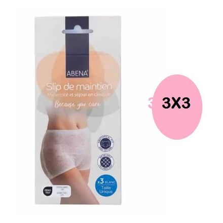 (3 Pcs X 3) Slips Extensibles Maternité Et Séjour En Clinique thumbnail 4
