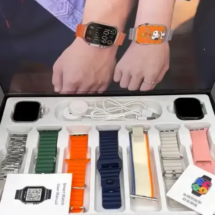 Smartwatch Dt900 Max 7 En 1 - Écran 49 Mm Full Touch + 8 Bracelets Interchangeables - Nouveau Modèle thumbnail 1