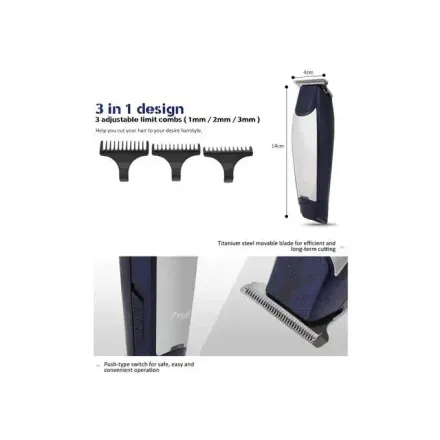 Tondeuse À Cheveux Km 5021 Professionnelle Rechargeable Durable Faible Bruit Et Puissant thumbnail 2