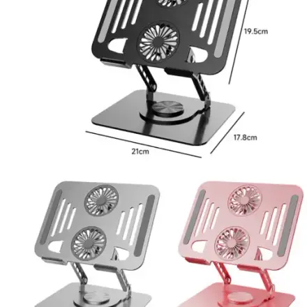 Support Réglable En Acier Carbone Pour Ordinateur Portable & Ipad – Ergonomique Avec Refroidissement (multicouleur Aléatoire) thumbnail 2