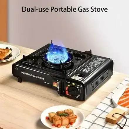 Réchaud De Camping Portable Au Gaz Butane – Portable Gas Cooker Stove (multicouleur Aléatoire) thumbnail 3