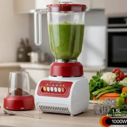 Blender De Cuisine Multifonctionnel 1,5 L – 1000w Avec Moulin À Épices (couleur Aléatoire) thumbnail 2