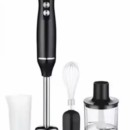 Mélangeur Électrique 4 En 1 – Mixeur À 2 Vitesses – Batteur, Broyeur De Jus Et Hachoir Multifonction thumbnail 3