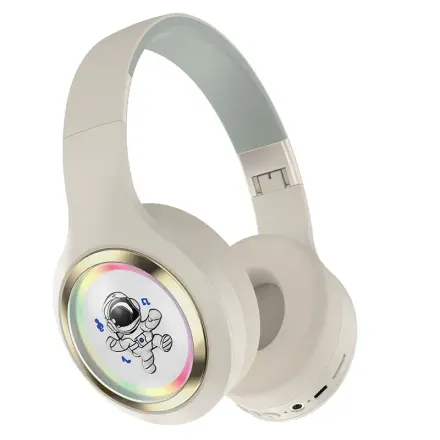Casque Sans Fil St860d – Design Dessin Animé, Bluetooth, Confortable Et Coloré thumbnail 1