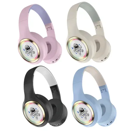 Casque Sans Fil St860d – Design Dessin Animé, Bluetooth, Confortable Et Coloré thumbnail 2