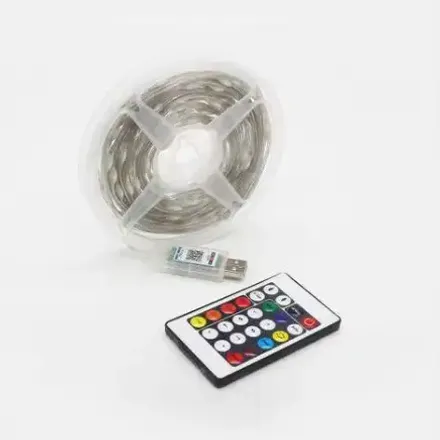 Kit Guirlande Lumineuse Led Rgb Avec Télécommande Et Contrôle Par Application thumbnail 2